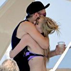 Fourth pic of Avril Lavigne caught in bikini on the yacht in St. tropez