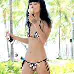 Second pic of Bai Ling at Waikiki Beachin bikini at Waikiki beach