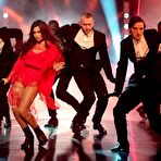 Second pic of Cheryl Tweedy sexy pefroms in red on the bbc stage