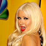 Second pic of Christina Aguilera posing for paparazzi at NBC event