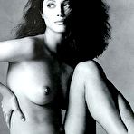 First pic of Christy Turlington sexy and naked black-&-white scans