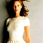 Third pic of Christy Turlington sexy posing scan from mags