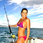 First pic of Danielle Lloyd sexy in bikini on the beach and boat