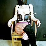 Fourth pic of  Pink-Haired Penitent - Pain Freaks | Featuring glam pain sluts who can't get enough in exquisite bondage! Bound, gagged and beautiful!