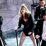 First pic of Elisabetta Canalis performing at San Remo Song Festival stage