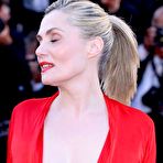 First pic of Emmanuelle Seigner legs & cleavage in Cannes