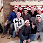 Fourth pic of Your Christmas elves are Caleb, Donavan, Justin, Jake, Landon and Cameron and Eric young gay group sex at Broke College Boys!
