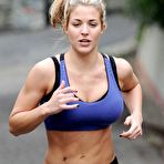 Third pic of Gemma Atkinson in tight lycra top & leggings