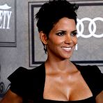 Second pic of Halle Berry slight cleavage in tight dress