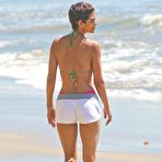 Second pic of Halle Berry sexy in bikini on the beach in Malibu