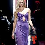 Third pic of Candice Swanepoel see through and titslip runway shots