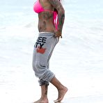 First pic of Jodie Marsh in blue bikini candids