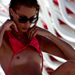 Third pic of Sveva Alviti caught topless on a beach