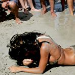 Second pic of Busty Katie Price in bikini on the beach in Ibiza