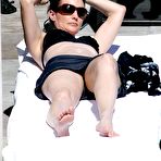 First pic of Kristin Davis poolside in black bikini paparazzi shots in Hawaii