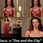 Second pic of Kristin Davis shows her nude tits in Sex and The City vidcaps
