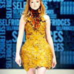 Third pic of Lily Cole shows her long legs catwalk shots