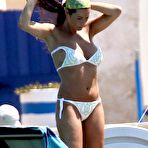 Third pic of Manuela Arcuri caught in bikini on the beach in Italy