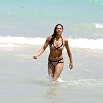 Fourth pic of Michelle Rodriguez hard nipples in bikini