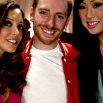 First pic of SexPreviews - Venus Lux ts and student Sebastian Keys having kinky sex with mean dean Francesca Le