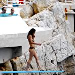 Second pic of Michelle Rodriguez hard nipples under bikini at Eden Roc hotel