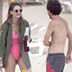 Third pic of Mischa Barton in a pink swimsuit on holiday in Italy