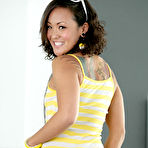 First pic of Jandi Lin - Jandi Lin strips her tight yellow dress off and shows us her fantastic tight ass.