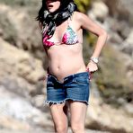 Fourth pic of Selma Blair pregnant in a bikini at the beach in Malibu