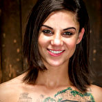 First pic of SexPreviews - Bonnie Rotten tattoo babe is bound with straps and made to squirt and orgasm