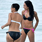 First pic of Sugababes in bikini on the beach in Barbados candids