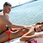 Second pic of Sex Previews - Alexis Brill strips her bikini on a boat and sucking captains cock