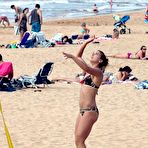 Third pic of Alex Morgan playing beach volleyball in Hawaii