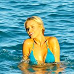 First pic of Joanna Krupa hard nipples in blue bikini
