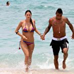 Second pic of Melissa Satta nipple slip on the beach in Miami