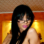 Fourth pic of PinkFineArt | Black Angelika Glasses from GlamourModelsGoneBad