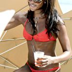 Second pic of Naomi Campbell caught in pink bikini on the beach in Miami