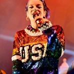 First pic of Lily Allen sexy performs on stage at Fillmore