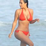 Third pic of Kim Kardashian in red bikini candids