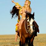 Fourth pic of Femjoy Sofie, Yara A - Femjoy Sofie and Yara A love riding horses without any clothes on their hot bodies.