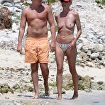 Second pic of Heidi Klum caught topless on a beach in Mexico