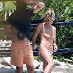 Third pic of Heidi Klum caught topless on a beach in Mexico