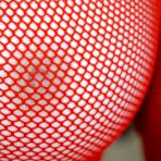 First pic of Ginger FTV - Ginger FTV takes her sexy red fishnet top and shows us her bouncy round jugs.