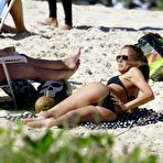 First pic of Fernanda de Freitas sunbathing braless in Prainha