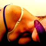 Second pic of Amateur teen Freckles18 sucks dildo cock at Free Porn Cache