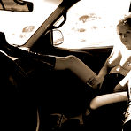 Second pic of PinkFineArt | Brunette in SUV 1 from Michelle7