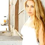 First pic of Jesse Capelli - Alluring blonde model Jesse Capelli strips her white dress and shows her big jugs.