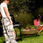 First pic of MySexyKittens Brunette teen gets fucked outdoor!