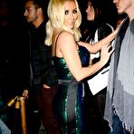 Second pic of Aubrey ODay deep cleavage in green dress