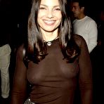 Second pic of Fran Drescher see through, nipple slip and cleavage paparazzi shots