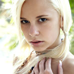 Fourth pic of Lola Myluv - Hot blonde teen gal Lola Myluv strips outdoors and shows her wet meat hole.